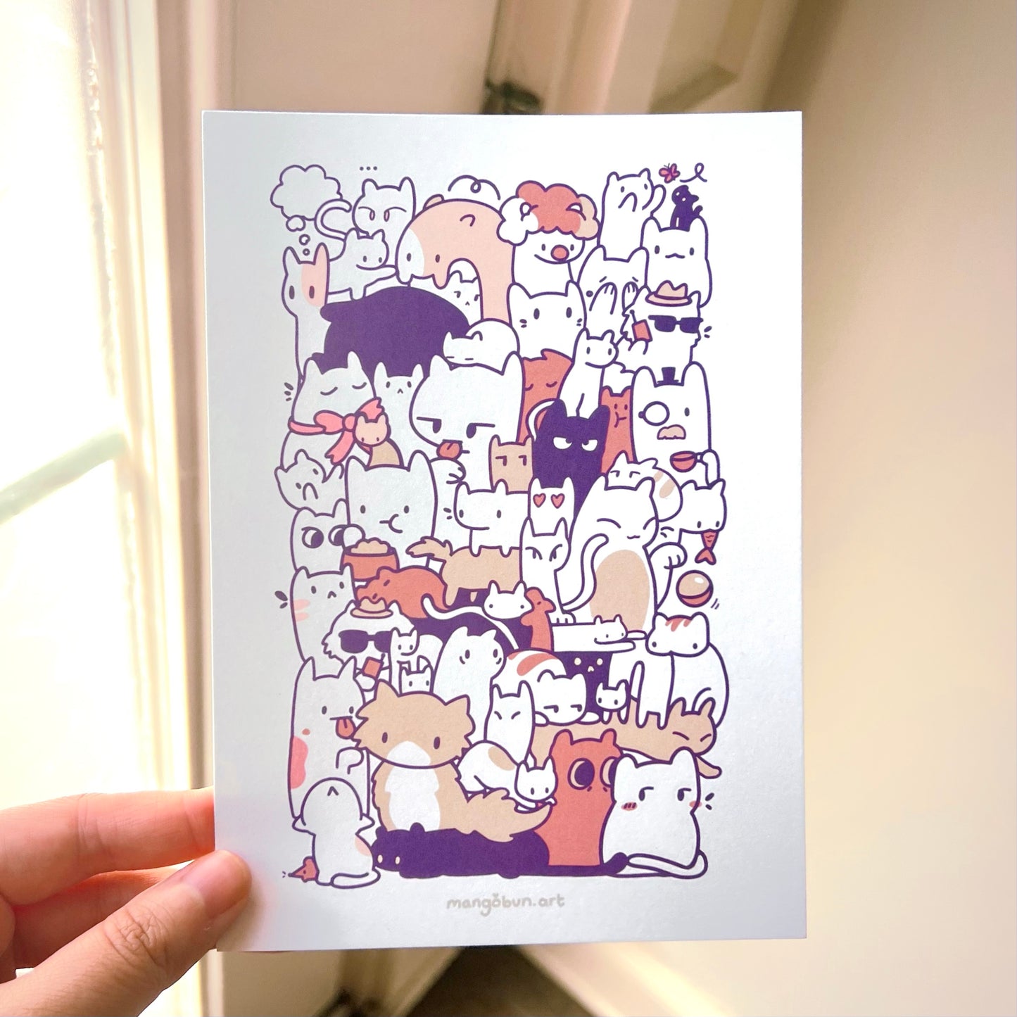 Stack of Cats Print