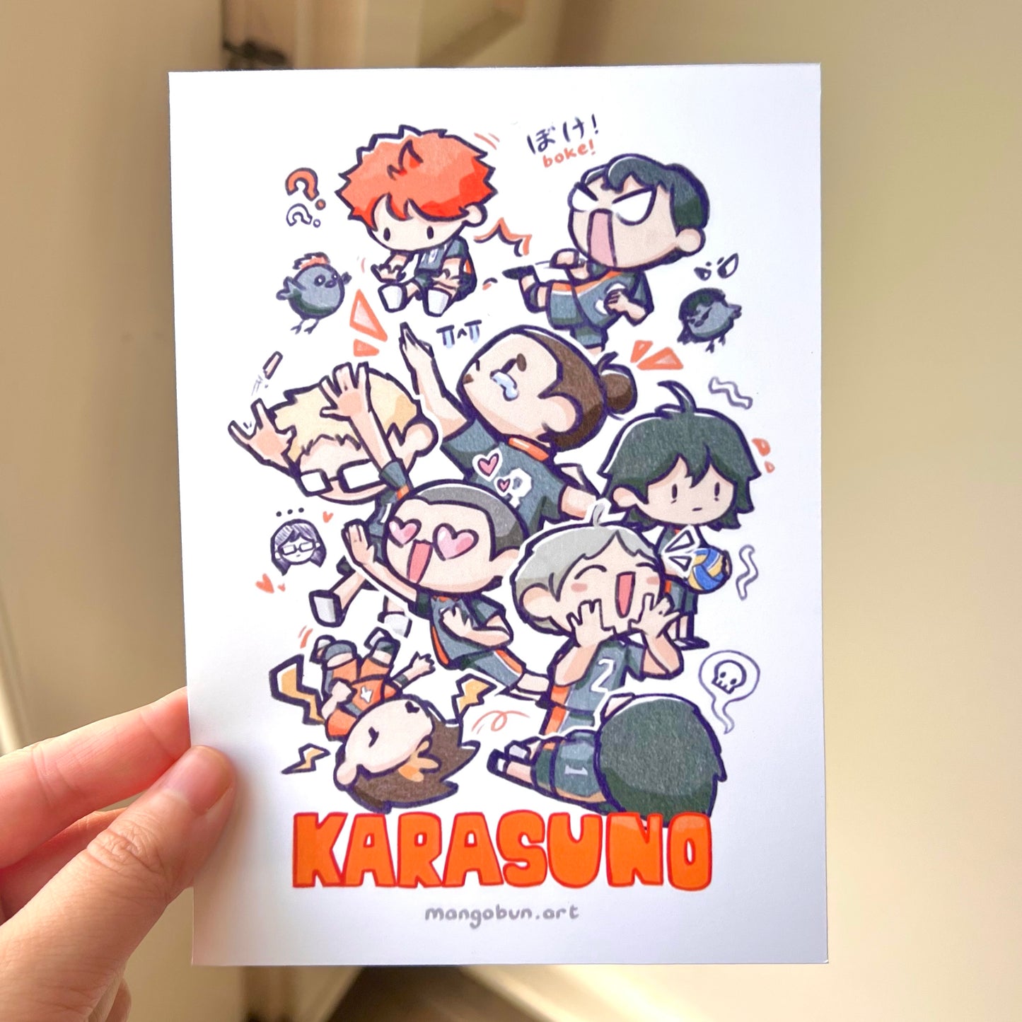 Tiny Volleyball Protagonists Prints