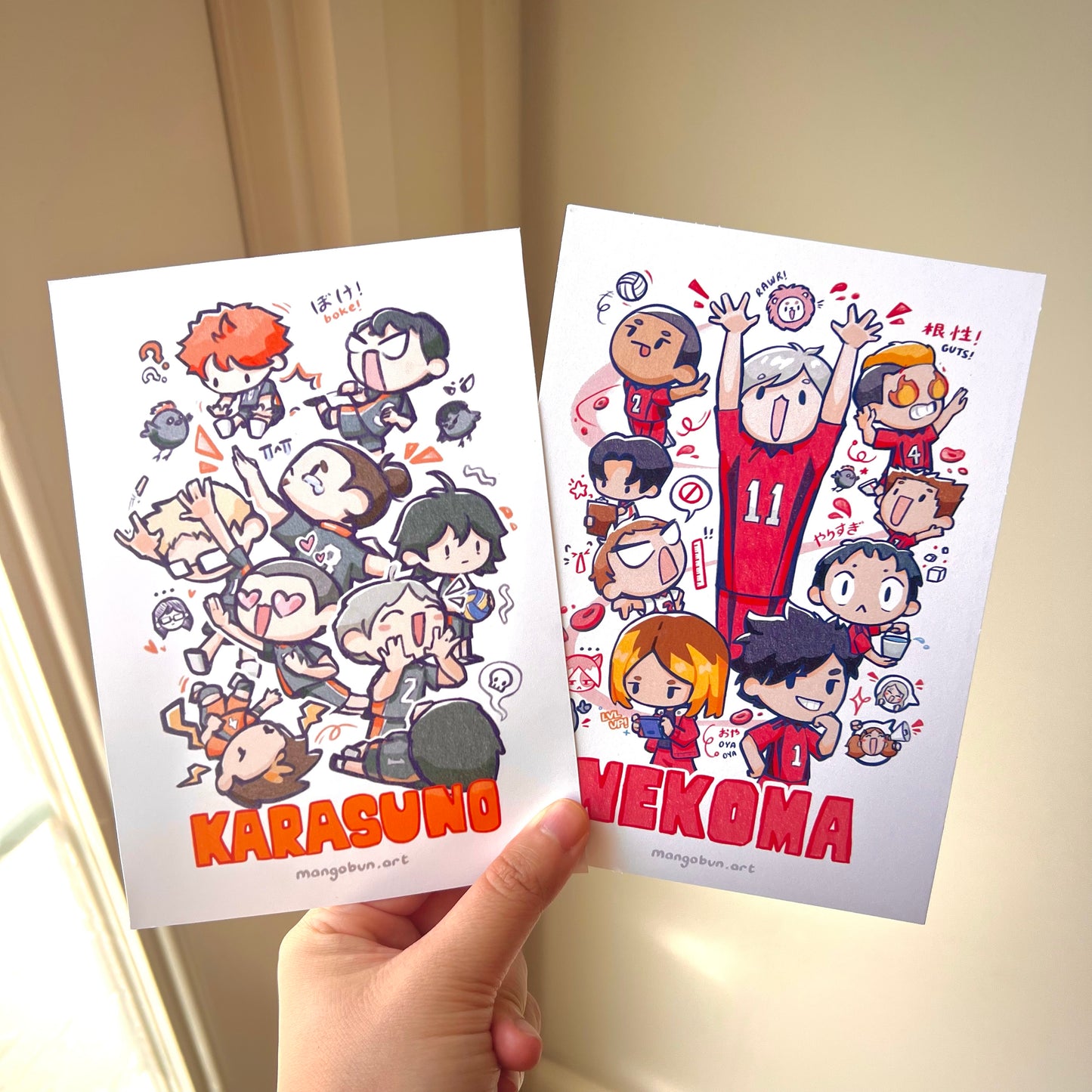 Tiny Volleyball Protagonists Prints