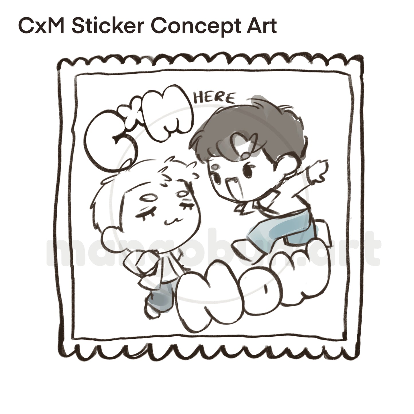 CxM Here Now Sticker