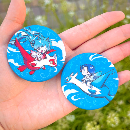 Pokemon x Miku Buttons