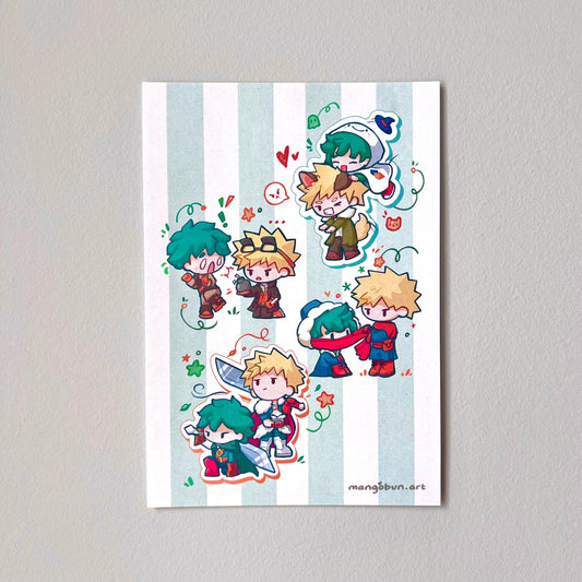 BakuDeku Alternate Universe Print