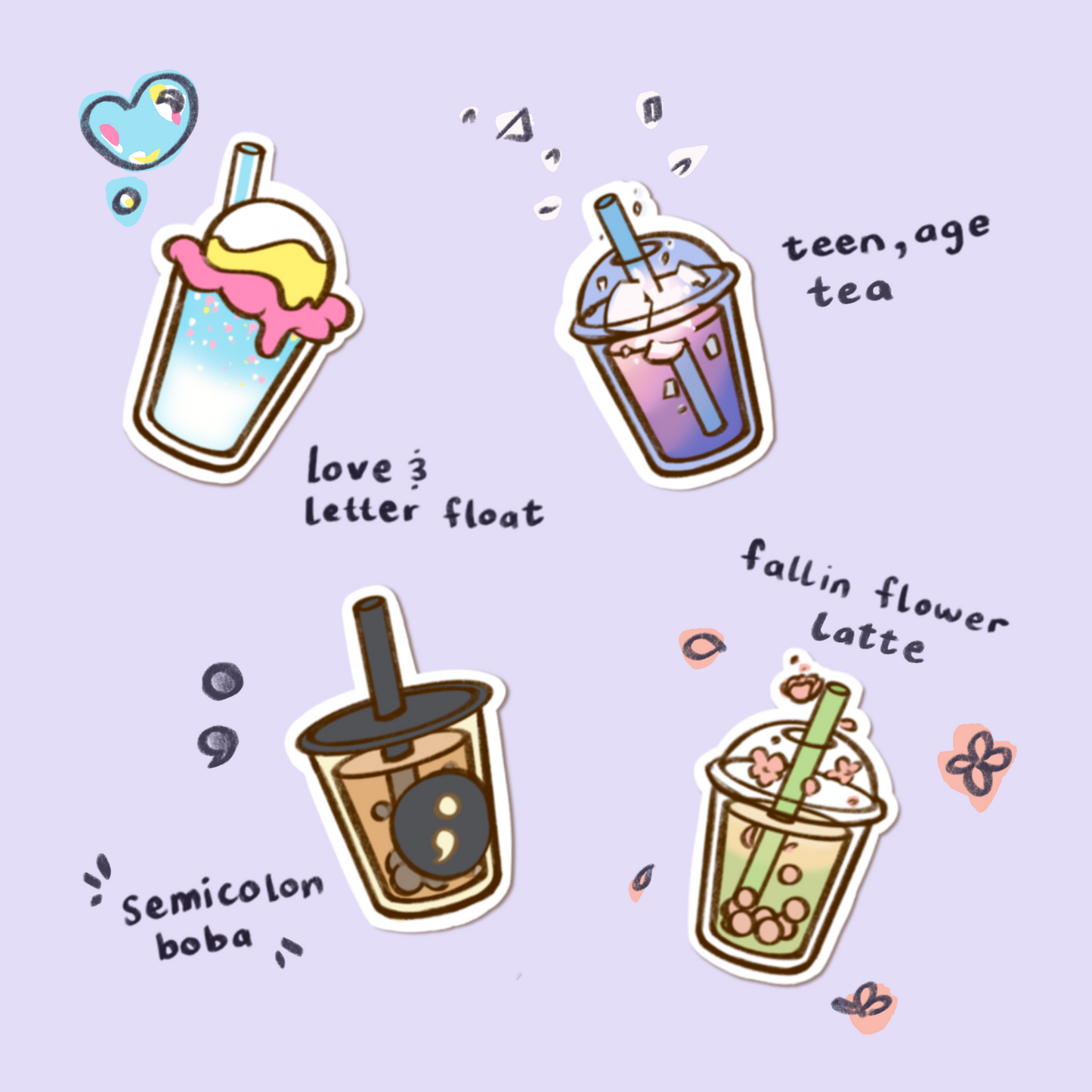 SVT Boba Stickers