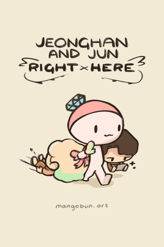 "Jeonghan and Jun Right Here" Print